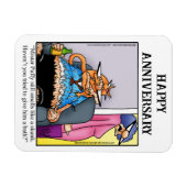 Funny Happy Jubileum Magnet Gift Magneet (Horizontaal)