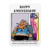 Funny Happy Jubileum Magnet Gift Magneet (Verticaal)