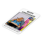 Funny Happy Jubileum Magnet Gift Magneet (Linkerzijde)
