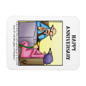 Funny Happy Jubileum Magnet Gift Magneet (Horizontaal)