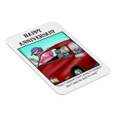 Funny Happy Jubileum Magnet Gift Magneet (Rechterzijde)