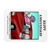 Funny Happy Jubileum Magnet Gift Magneet (Horizontaal)
