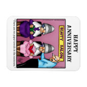 Funny Happy Jubileum Magnet Gift Magneet (Horizontaal)
