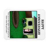Funny Happy Jubileum Magnet Gift Magneet (Horizontaal)