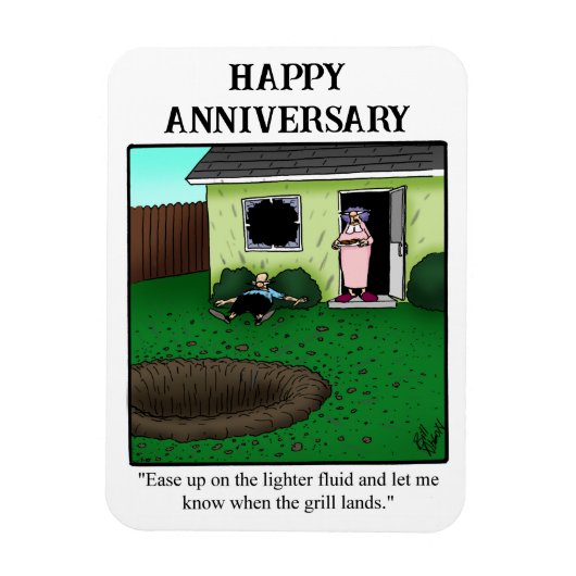 Funny Happy Jubileum Magnet Gift Magneet (Verticaal)