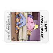 Funny Happy Jubileum Magnet Gift Magneet (Horizontaal)