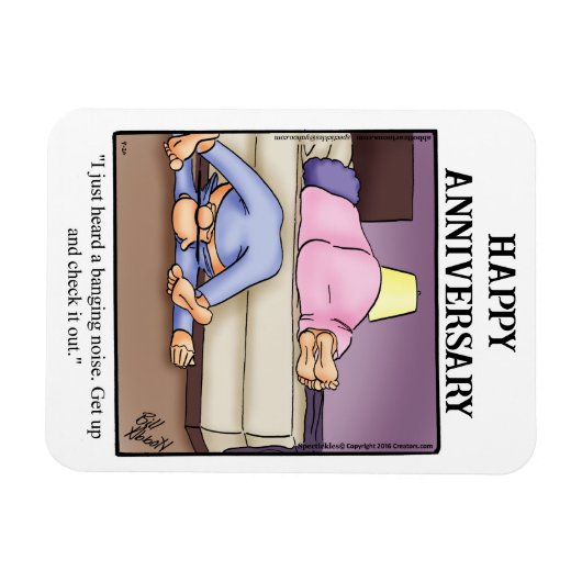 Funny Happy Jubileum Magnet Gift Magneet (Horizontaal)