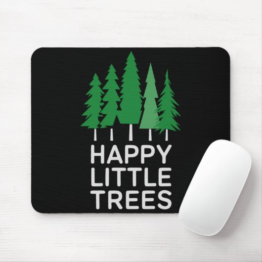 Funny Happy Little Trees Camng  Muismat (Met muis)