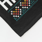 Funny Happy Llamakah Llama With Menorah Fleece Deken (Hoek)