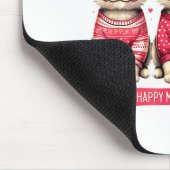 Funny Happy Meowentines Cute Valentine Cats Love C Muismat (Hoek)