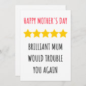 Funny Happy-Moederdag kaart (Voorkant / Achterkant)