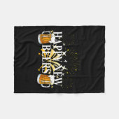 Funny Happy New Beers Drinking 2021 Nye Party Happ Fleece Deken (Voorkant (Horizontaal))