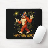 Funny Happy New Year 2026 Bigfoot Lovers New Years Muismat (Met muis)