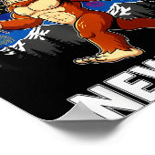 Funny Happy New Year 2026 Bigfoot Lovers New Years Poster (Hoek)