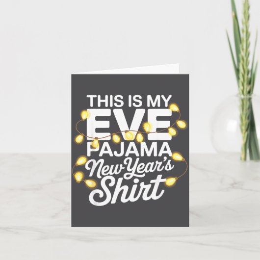 Funny Happy New Year 2026 This Is My New Year’s Ev Kaart (Voorkant)