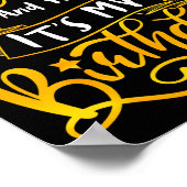 Funny Happy New Year And Yes It's My Birthday Cele Poster (Hoek)