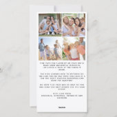 Funny Happy Nieuwjaar Strikethrough Foto Feestdagenkaart (Achterkant)