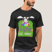 Funny Happy Paast Hunt Cute Bunny Ears Zister T-shirt (Voorkant)