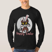 Funny Happy Paaster Bunny Egg Hunt T-shirt (Voorkant)