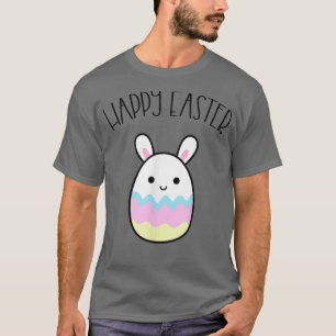 Funny Happy paaster Bunny Egg Shaped Kawaii Otaku T-shirt