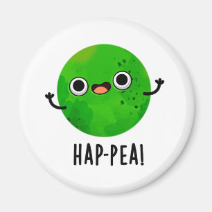 Funny Happy Pea Pun Magneet