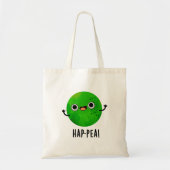 Funny Happy Pea Pun Tote Bag (Voorkant)