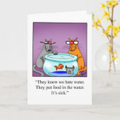 Funny Happy Pet Owner's Day Wenskaart Kaart (Gele Bloem)