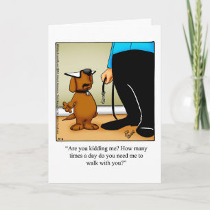Funny Happy Pet Owner's Day Wenskaart Kaart