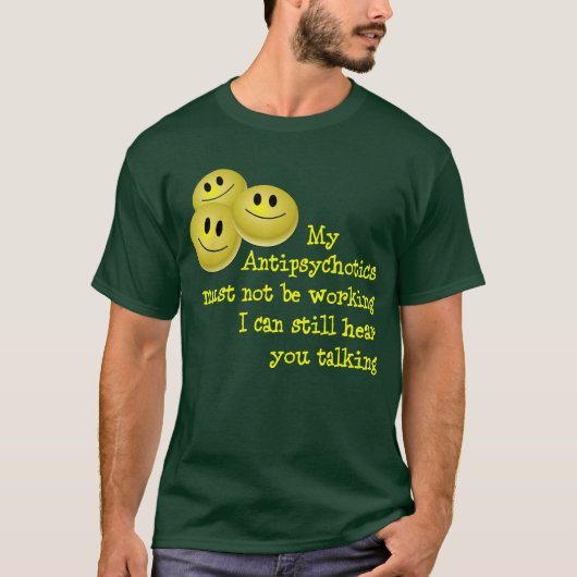 Funny Happy Pills Shirt (Voorkant)