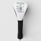 Funny Happy Retirement Golfer Theme Retro Golf Golfheadcover (Voorkant)
