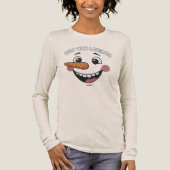 Funny Happy Snowman Face T-Shirt | Cute Smiling (Voorkant)