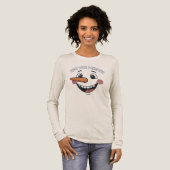 Funny Happy Snowman Face T-Shirt | Cute Smiling (Voorkant)