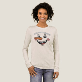 Funny Happy Snowman Face T-Shirt | Cute Smiling
