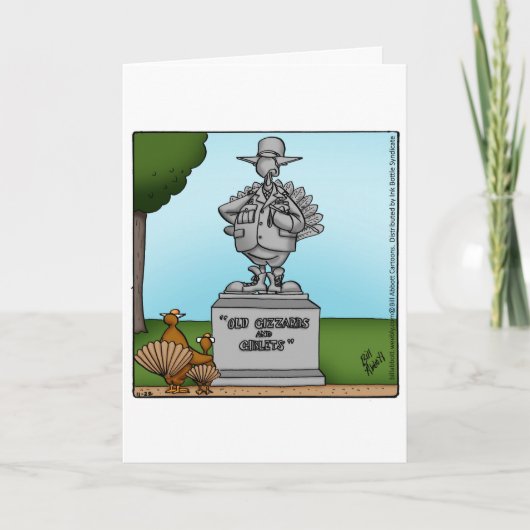 Funny Happy Thanksgiving Humor Wenskaart Feestdagen Kaart (Voorkant)