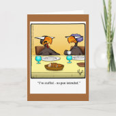 Funny Happy Thanksgiving Humor Wenskaart Feestdagen Kaart (Voorkant)