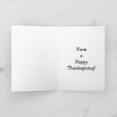 Funny Happy Thanksgiving Humor Wenskaart Feestdagen Kaart (Binnen)
