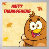 Funny Happy Thanksgiving Poster (Voorkant)