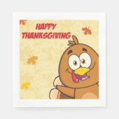 Funny Happy Thanksgiving Servet (Voorkant)