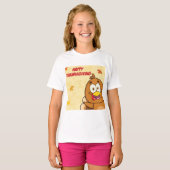 Funny Happy Thanksgiving T-shirt (Voorkant volledig)