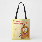 Funny Happy Thanksgiving Tote Bag (Voorkant)
