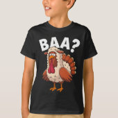 Funny Happy Thanksgiving Turkey A Lamb Costume  T-shirt (Voorkant)