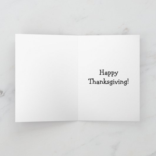 Funny Happy Thanksgiving Wenskaart Feestdagen Kaart (Binnen)