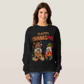 Funny Happy Thanksmas Thanksgiving en Kerstmis C Trui (Voorkant volledig)