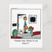 Funny Happy Vaderdag Briefkaart (Voorkant)