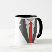 Funny Happy Vaderdag Coffee Mok (Voorkant rechts)