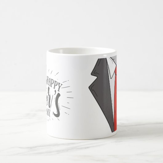 Funny Happy Vaderdag Coffee Mok (Center)