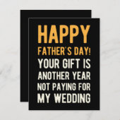 Funny Happy Vaderdag Feestdagenkaart (Voorkant / Achterkant)