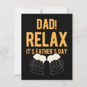 Funny Happy Vaderdag Feestdagenkaart (Voorkant)