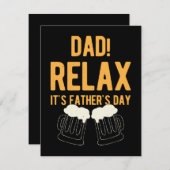 Funny Happy Vaderdag Feestdagenkaart (Voorkant / Achterkant)