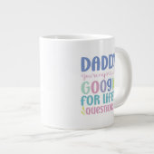 Funny Happy Vaderdag Grote Koffiekop (Voorkant rechts)